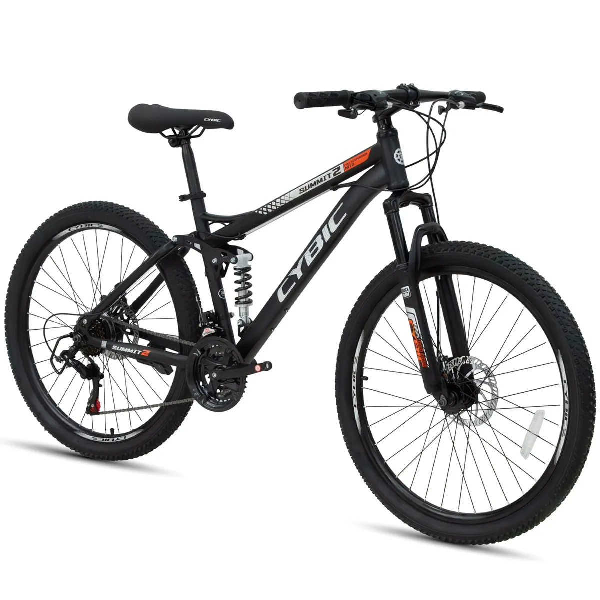 CYBIC 26" Full Suspension Mountain Bike for Adults 21 Speed Shimano
