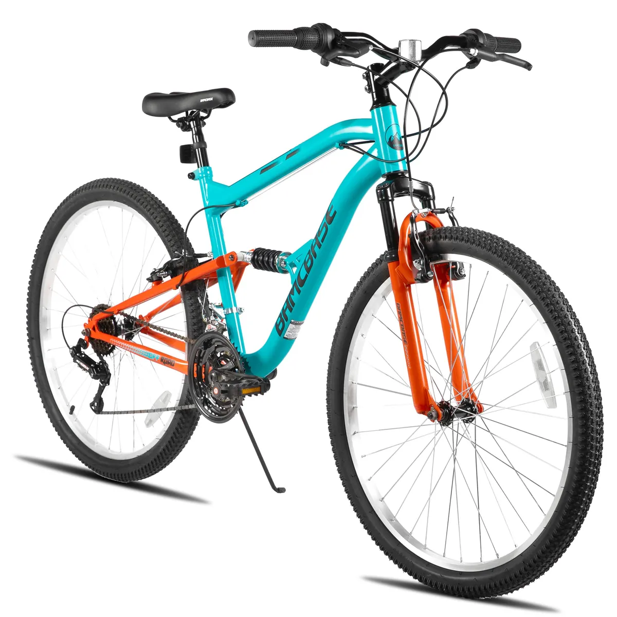 HILAND 26 Inch Full Suspension Mountain Bike, 18-Speed MTB with Lightweight Frame,…