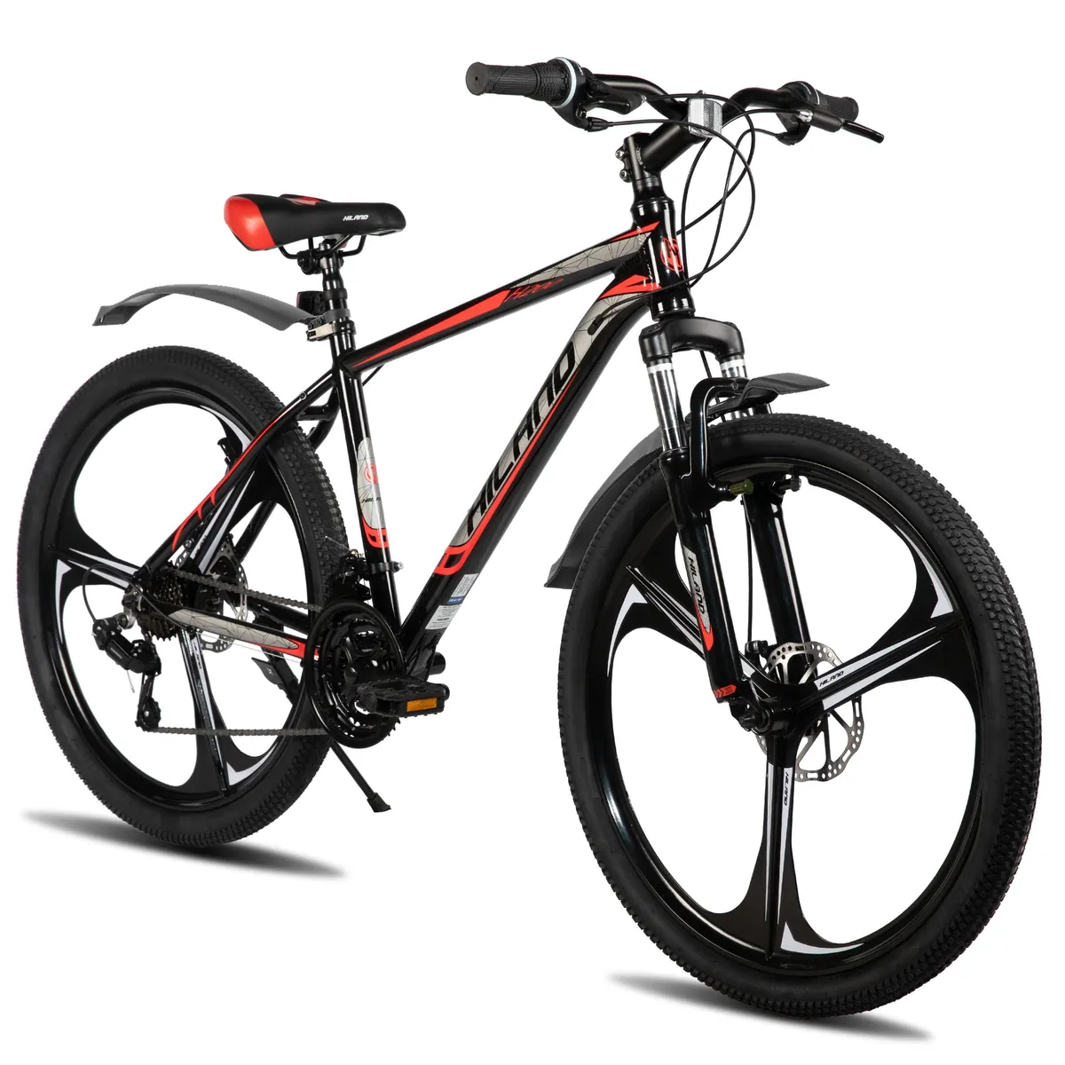 HILAND 26" MTB Mountain Bike for Men Women Adults, 18-Speed, Disc Brake, Lightweight…